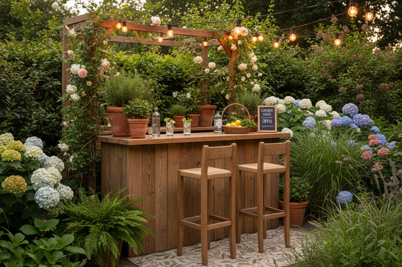 Wooden Garden Furniture For Hosting