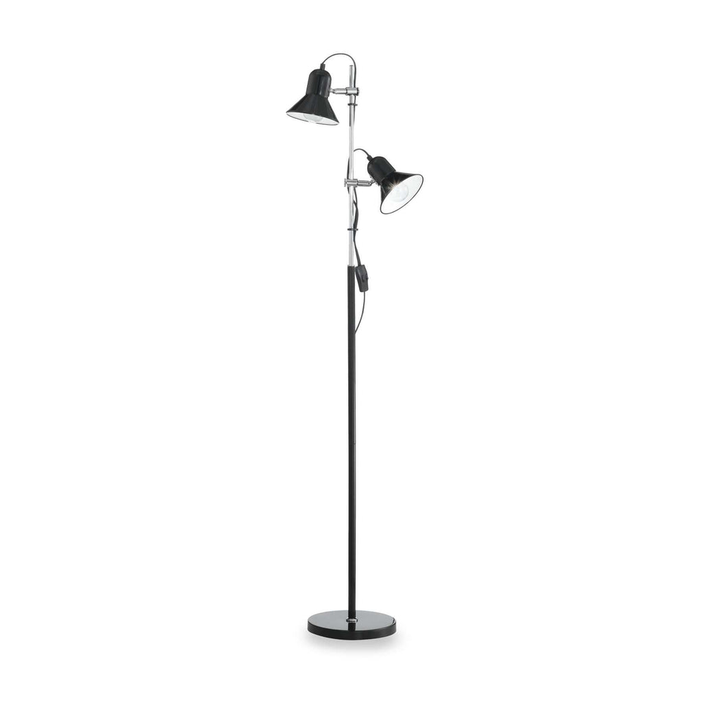 Polly Dual Globe Post Light | Black