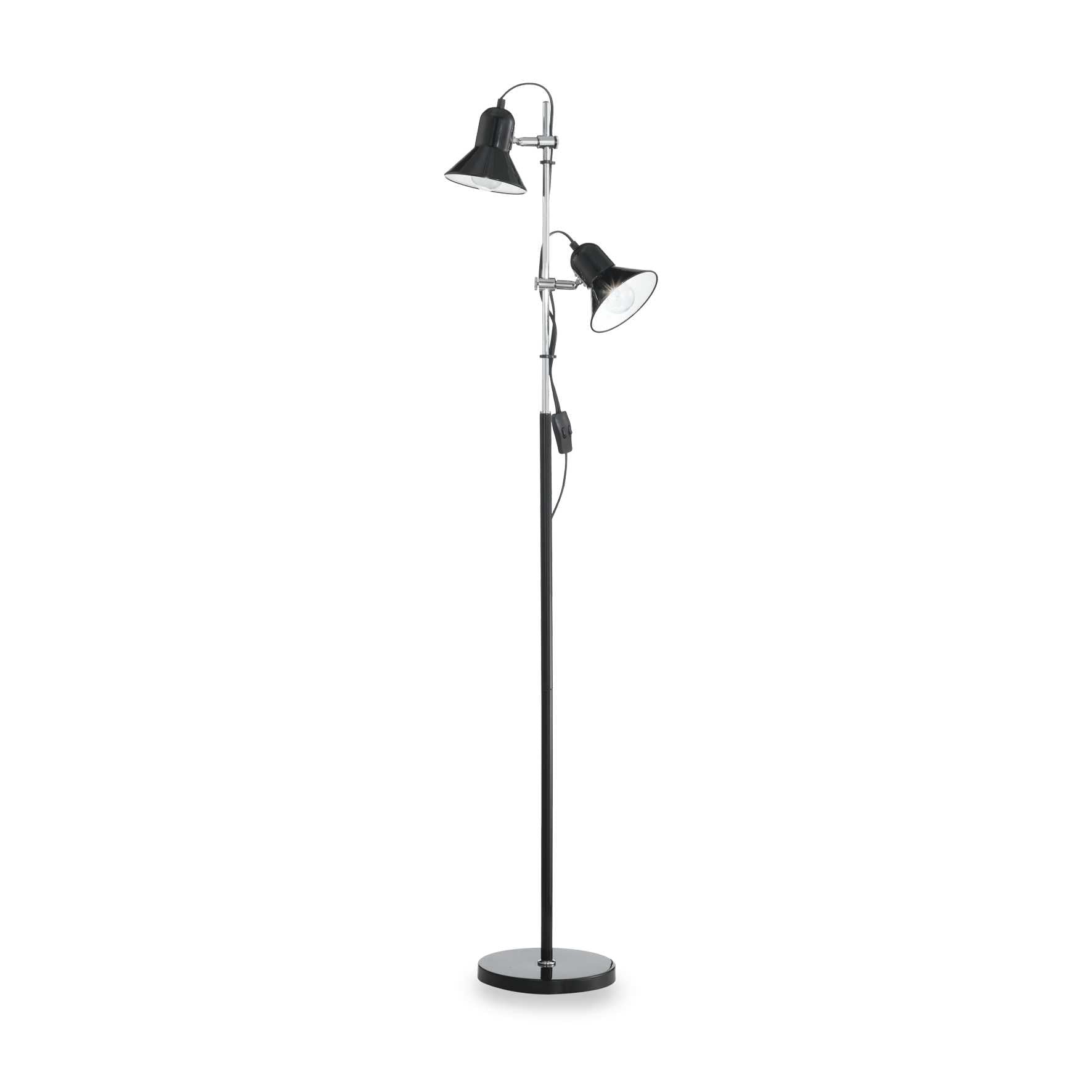 Polly Dual Globe Post Light | Black