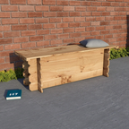 4ft Wooden Bench | Solid Timber Outdoor Garden Bench