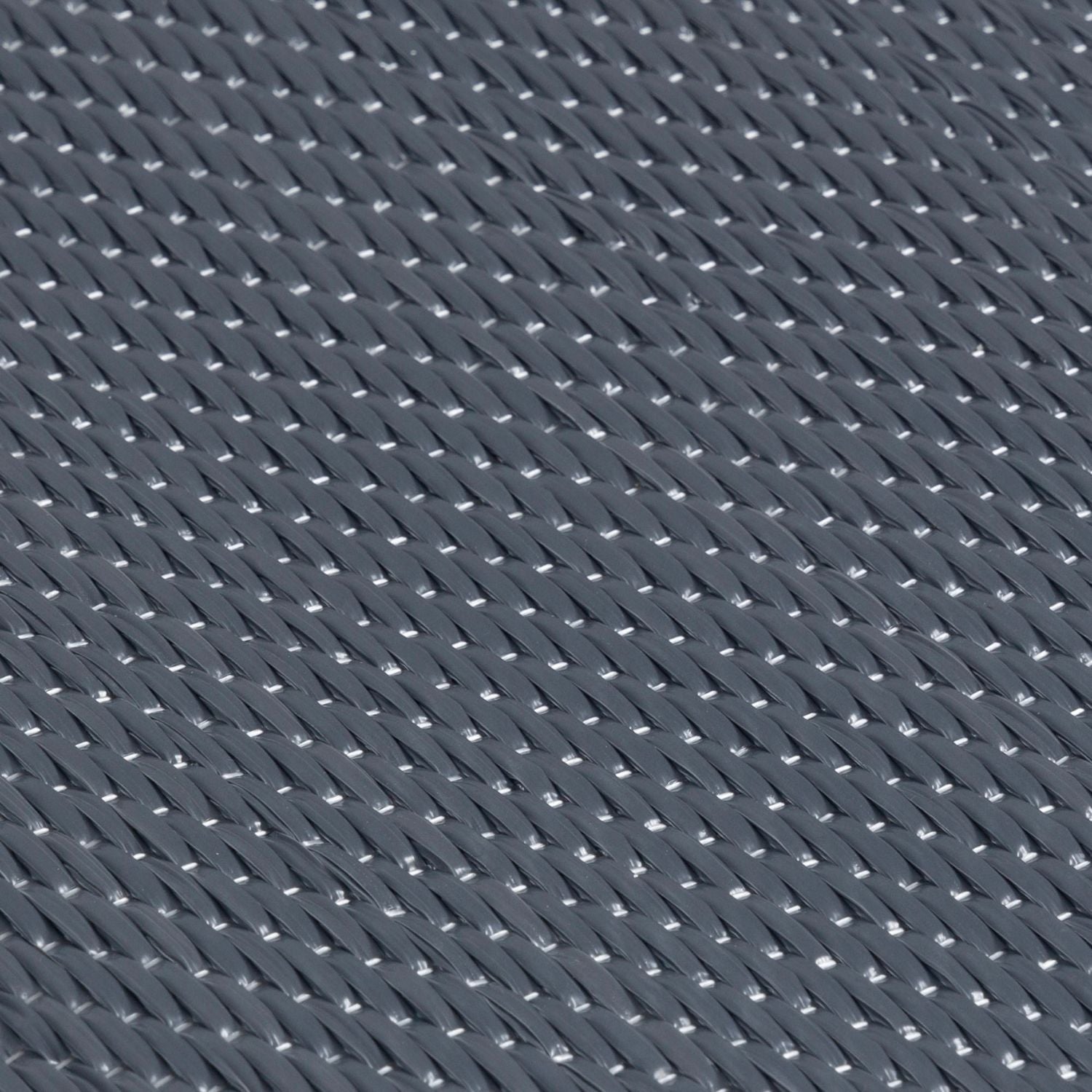 Urban Outdoor Rug | Plain Anthracite Reversible Flatweave | Lightweight