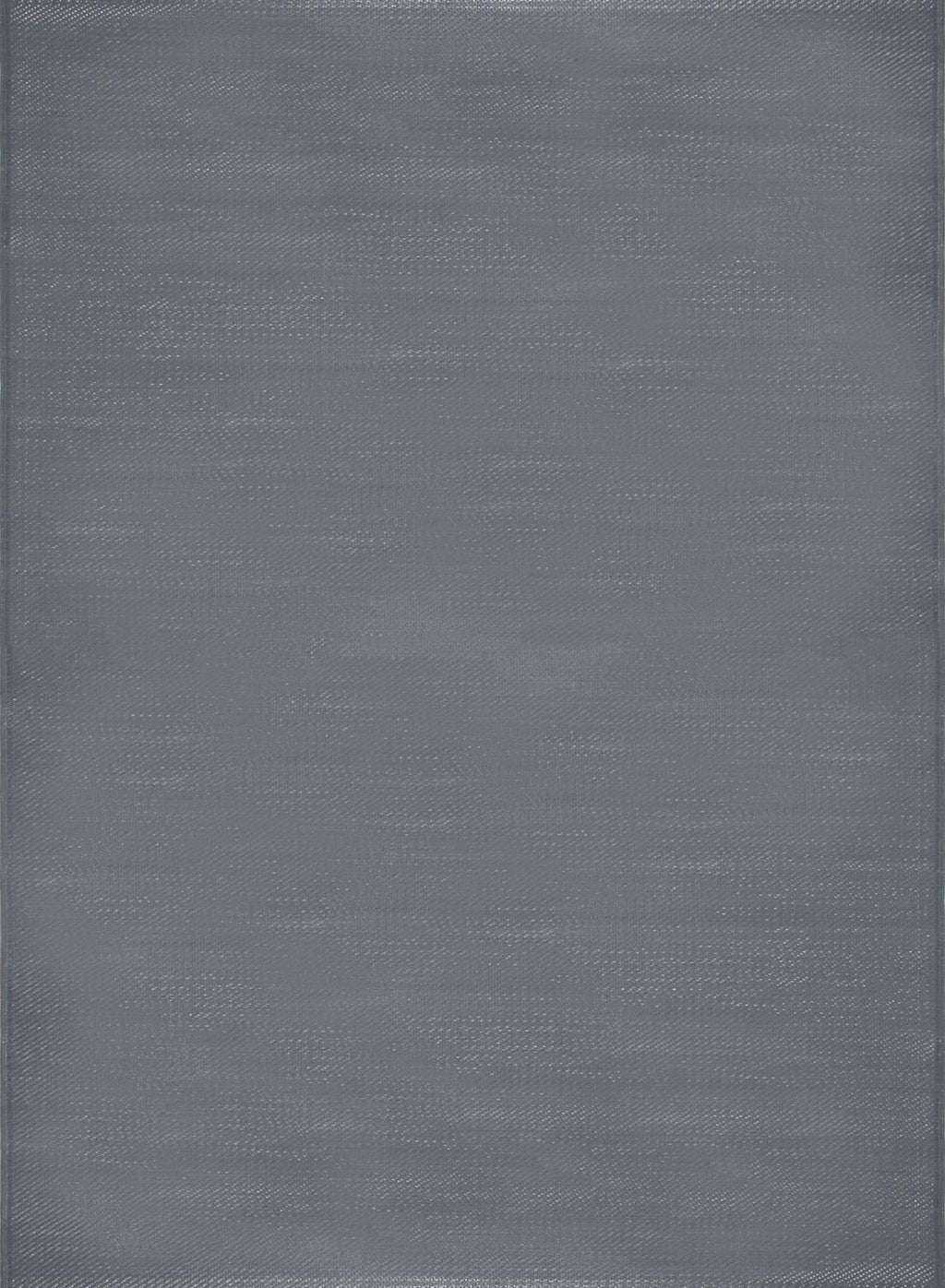 Urban Outdoor Rug in plain anthracite reversible lightweight flatweave
