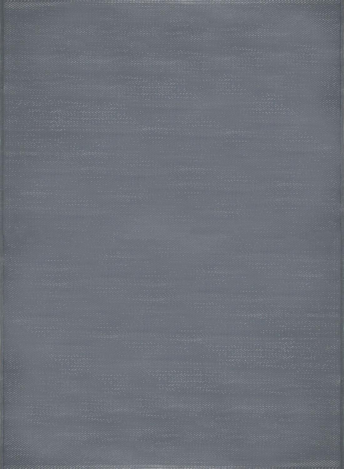 Urban Outdoor Rug in plain anthracite reversible lightweight flatweave