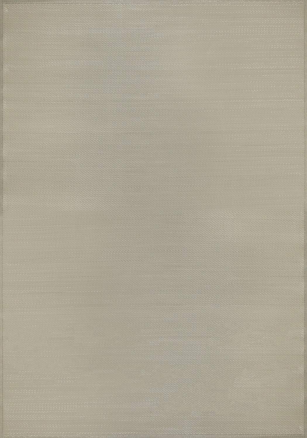 Urban Outdoor Rug in plain beige reversible lightweight flatweave