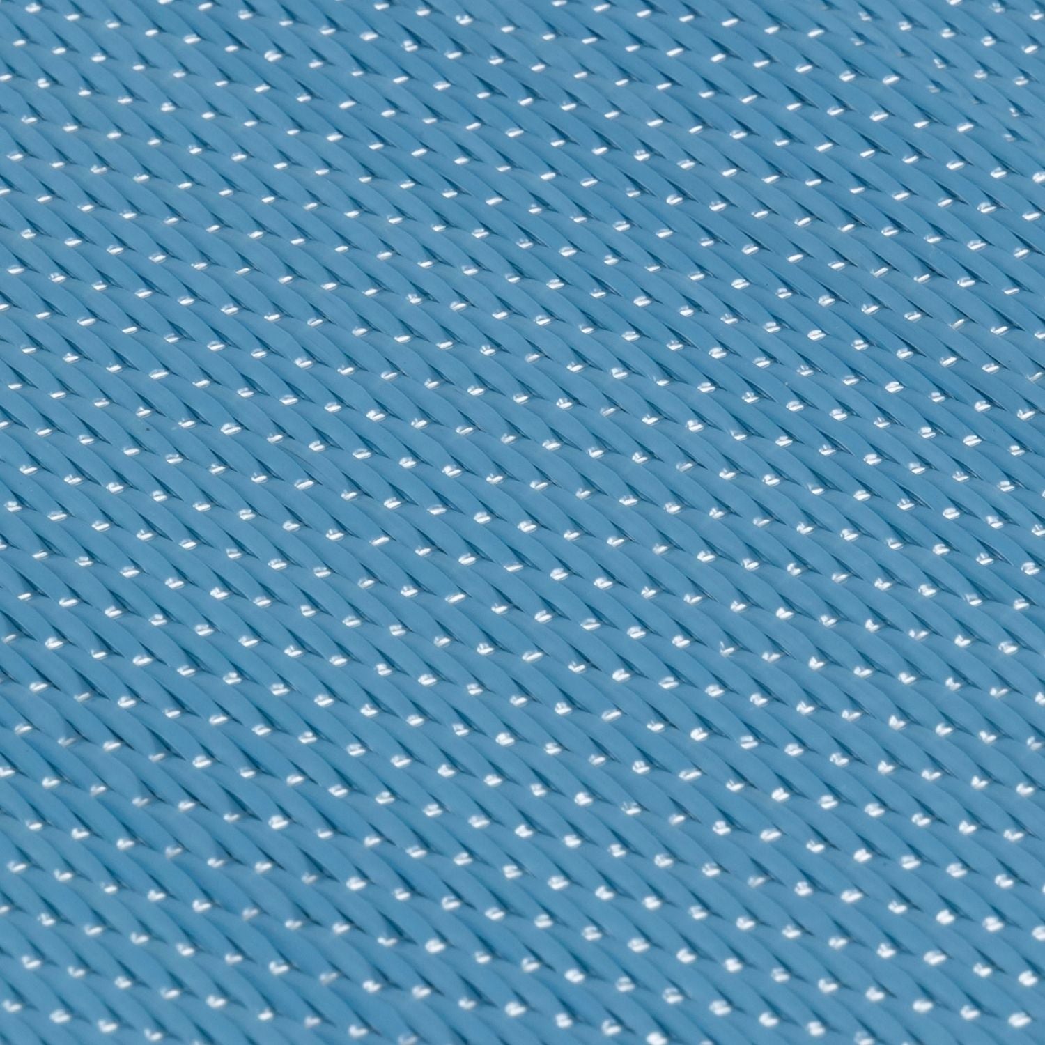 Urban Outdoor Rug | Plain Blue Reversible Flatweave | Lightweight