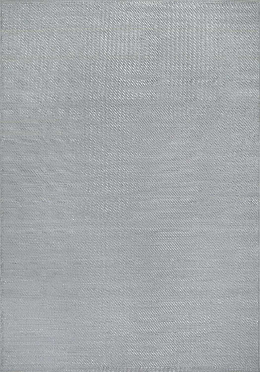 Urban Outdoor Rug in plain grey reversible lightweight flatweave
