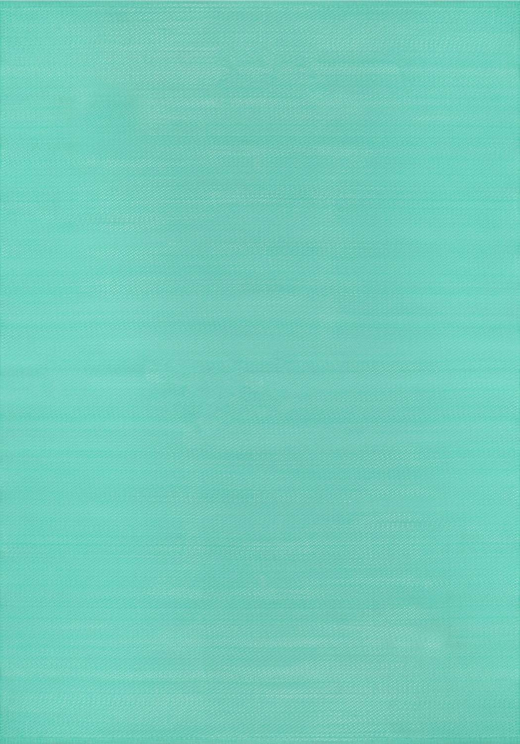 Urban Outdoor Rug in plain turquoise reversible lightweight flatweave