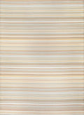 Rainbow Outdoor Rug in beige striped reversible lightweight flatweave