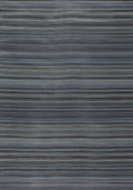 Rainbow Outdoor Rug in dark grey striped reversible lightweight flatweave