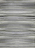 Rainbow Outdoor Rug in grey striped reversible lightweight flatweave