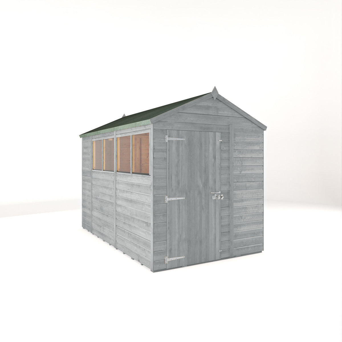Mercia Woodsman Shiplap Apex 10x6 shed in Dove