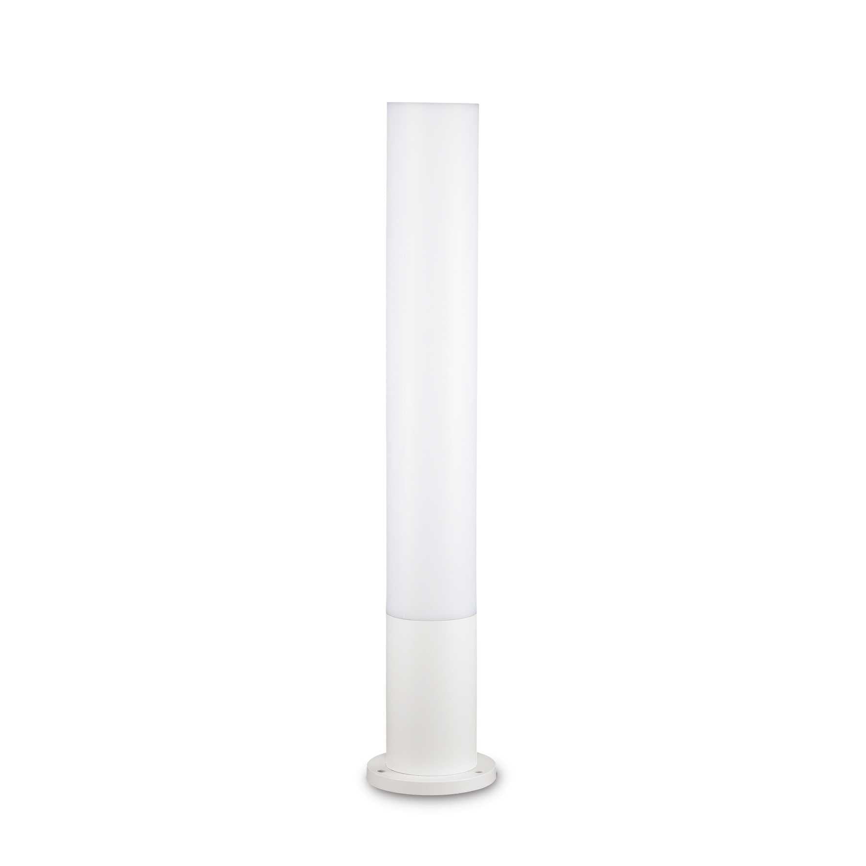 Edo Cylinder Bollard Light | White Aluminium