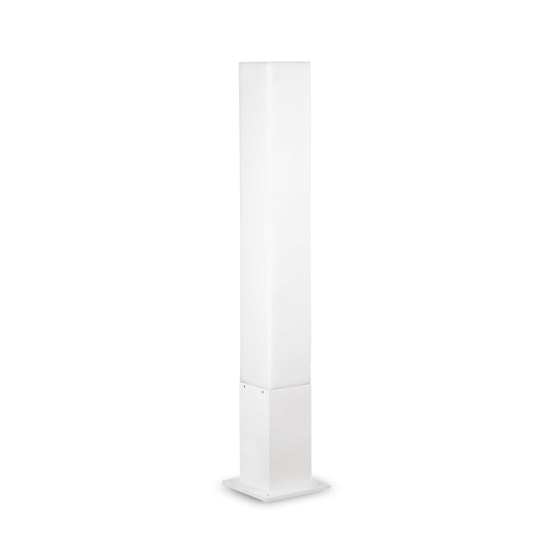 Edo Square Post Light | White Aluminium