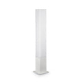 Edo square post light in white aluminium