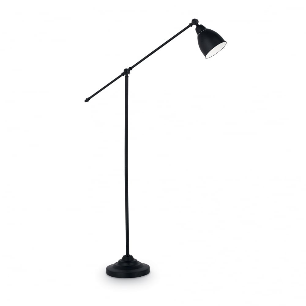 Newton adjustable post light in classic black