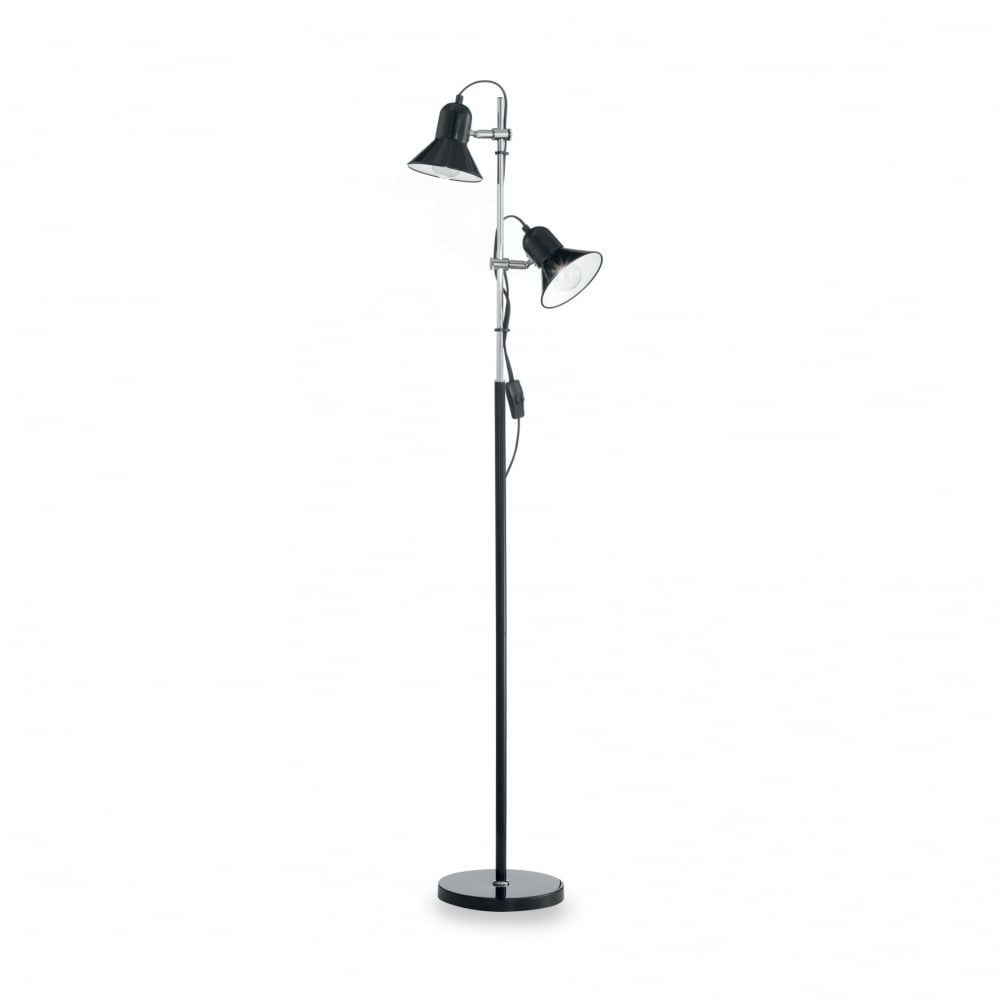 Polly dual globe post light in black finish