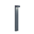 Sirio large dual bulb lamp post light in anthracite aluminium