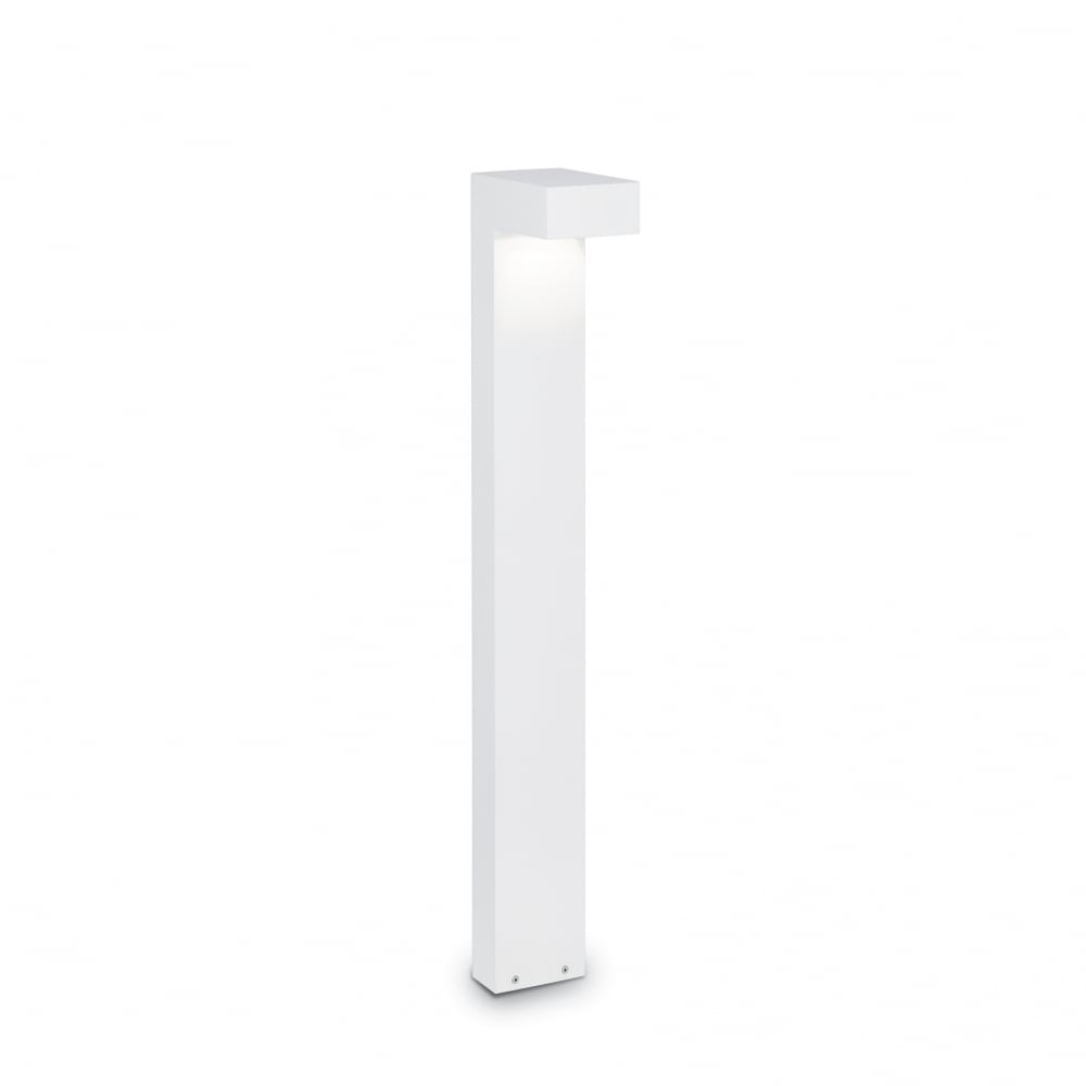 Sirio large dual bulb lamp post light in white aluminium