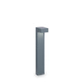 Sirio small dual bulb lamp post light in anthracite aluminium