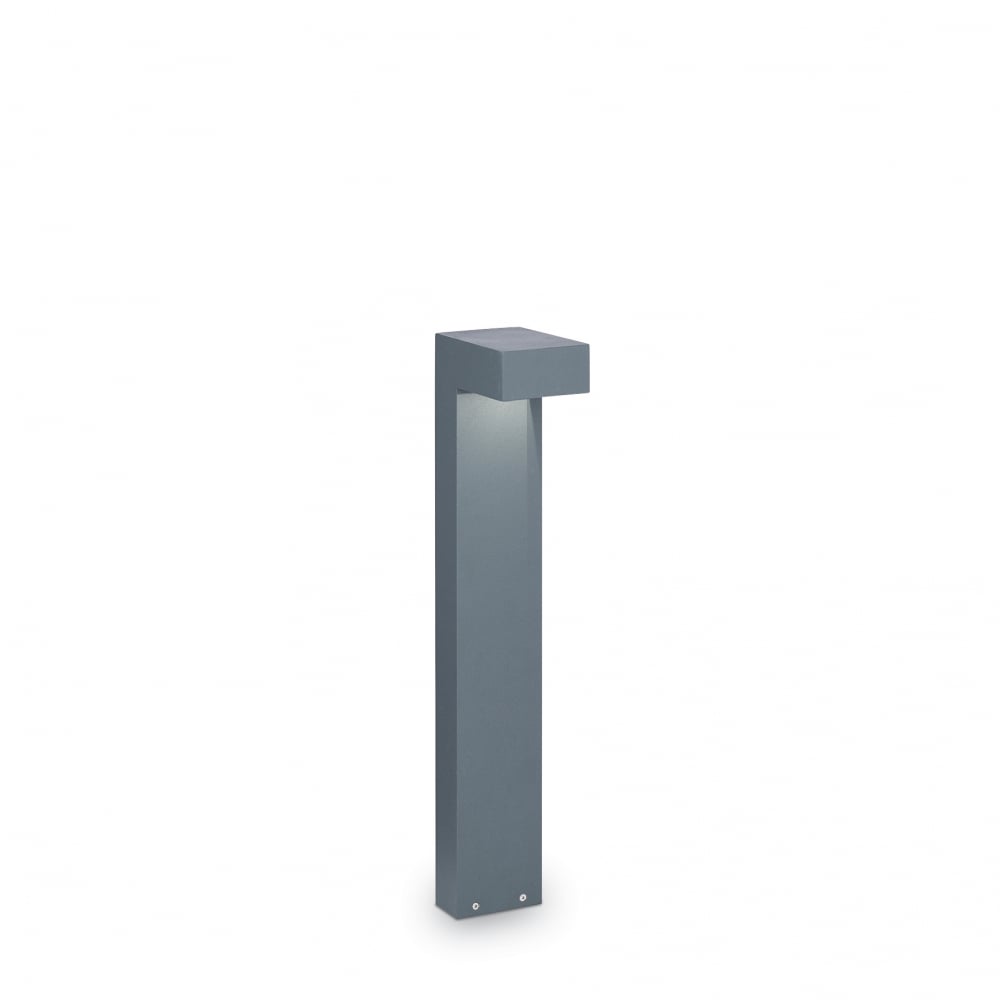 Sirio small dual bulb lamp post light in anthracite aluminium