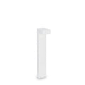 Sirio small dual bulb lamp post light in white aluminium