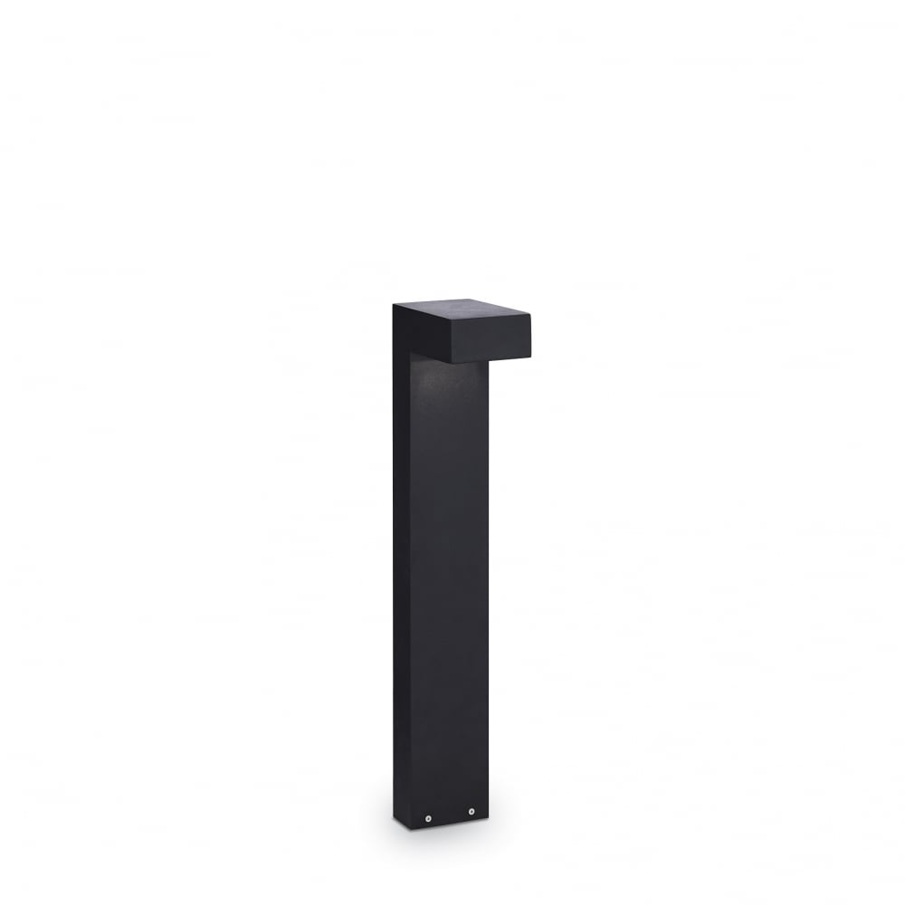 Sirio small dual bulb lamp post light in black aluminium