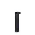 Sirio small dual bulb lamp post light in black aluminium