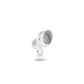 Terra compact adjustable post light in white aluminium
