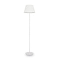 Dual-bulb cylinder post light in matt white
