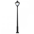 Beppe 400 LED lamp post in black, 2.5 metres