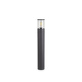 Outdoor post light 65cm in anthracite with clear shade