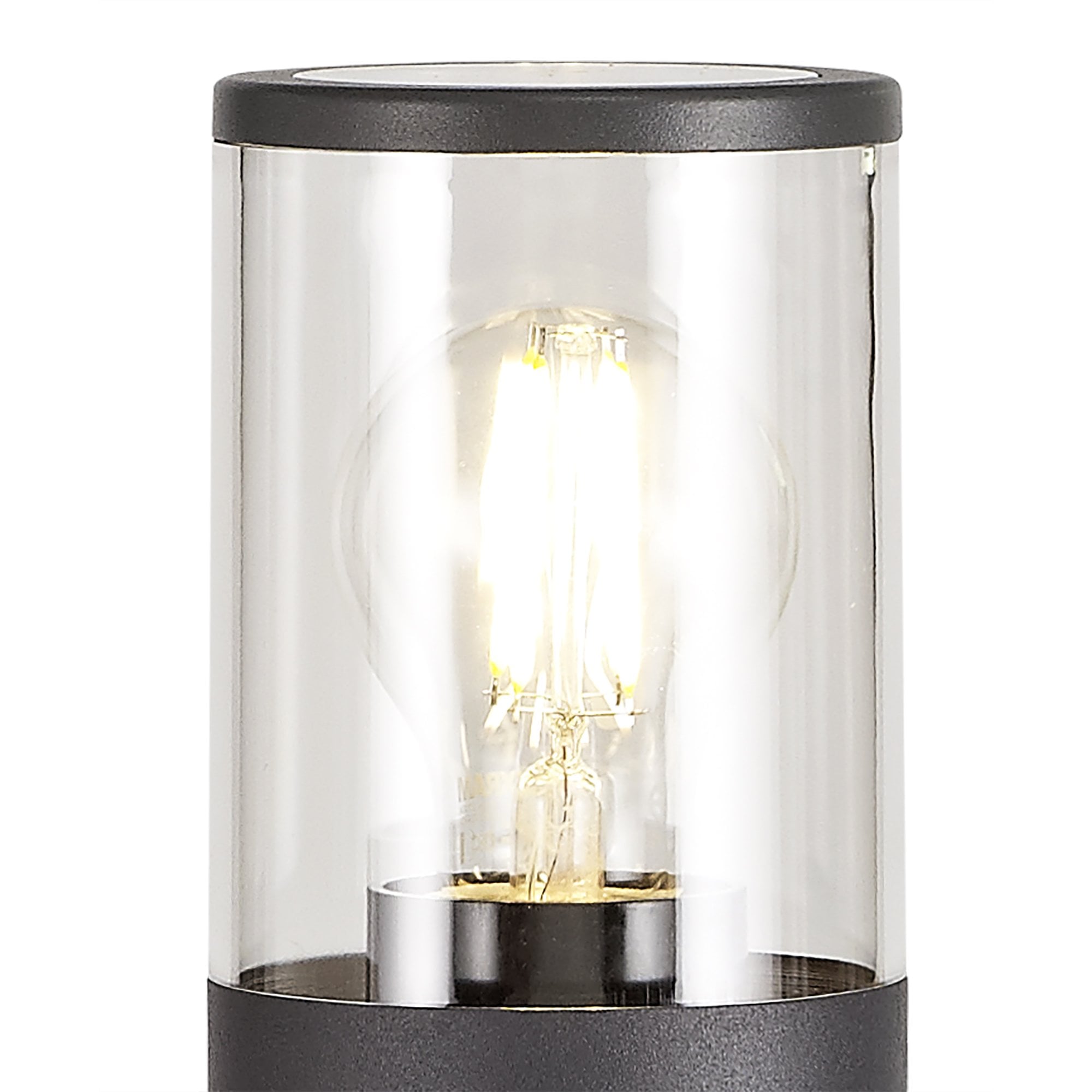 Outdoor Post Light 65cm | Anthracite with Clear Shade