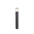 Outdoor post light 65cm in anthracite with smoked shade