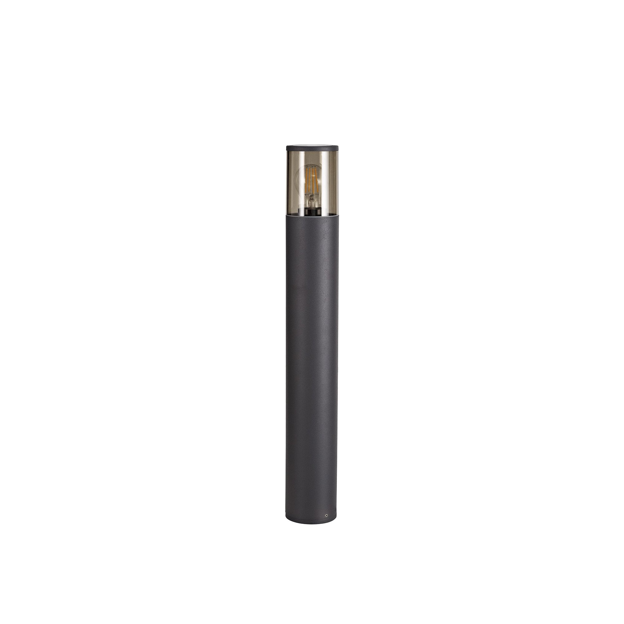 Outdoor Post Light 65cm | Anthracite with Smoked Shade