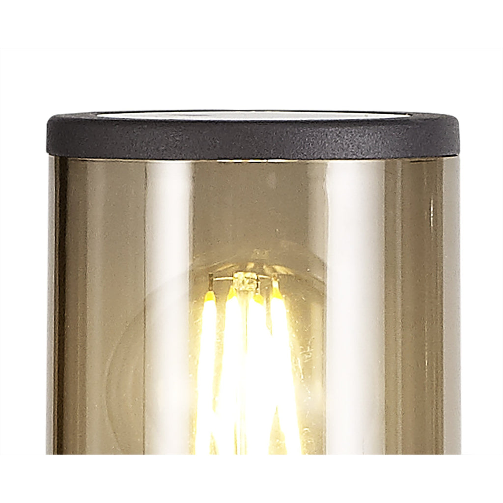 Outdoor Post Light 65cm | Anthracite with Smoked Shade