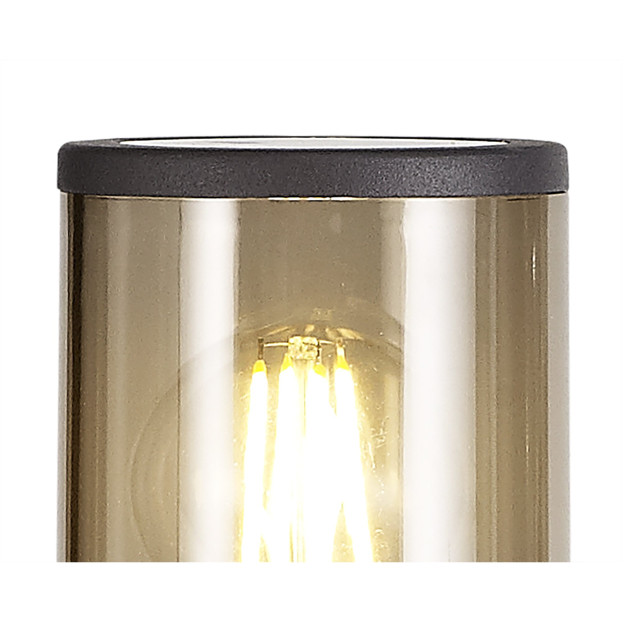 Outdoor Post Light 65cm | Anthracite with Smoked Shade