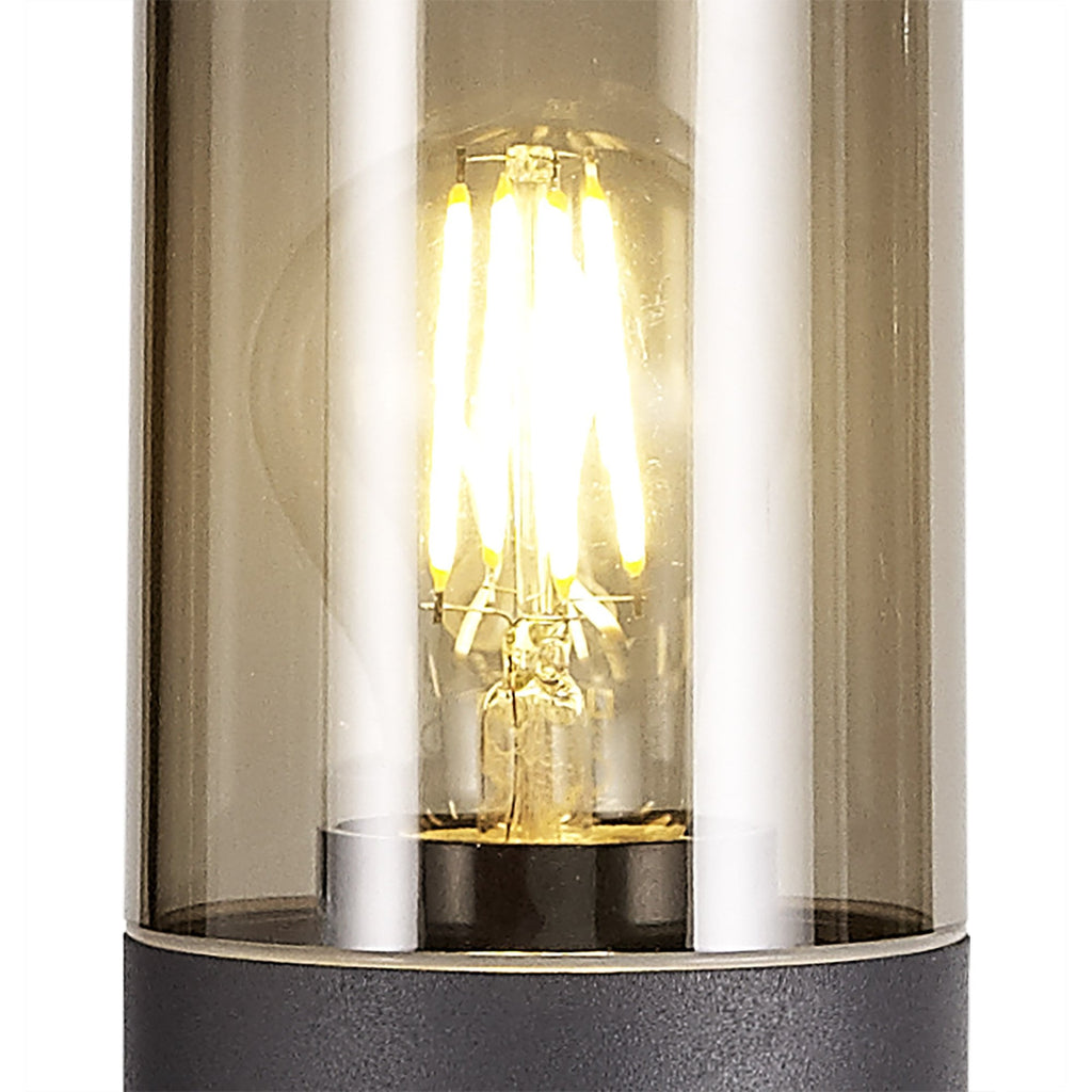 Outdoor Post Light 65cm | Anthracite with Smoked Shade