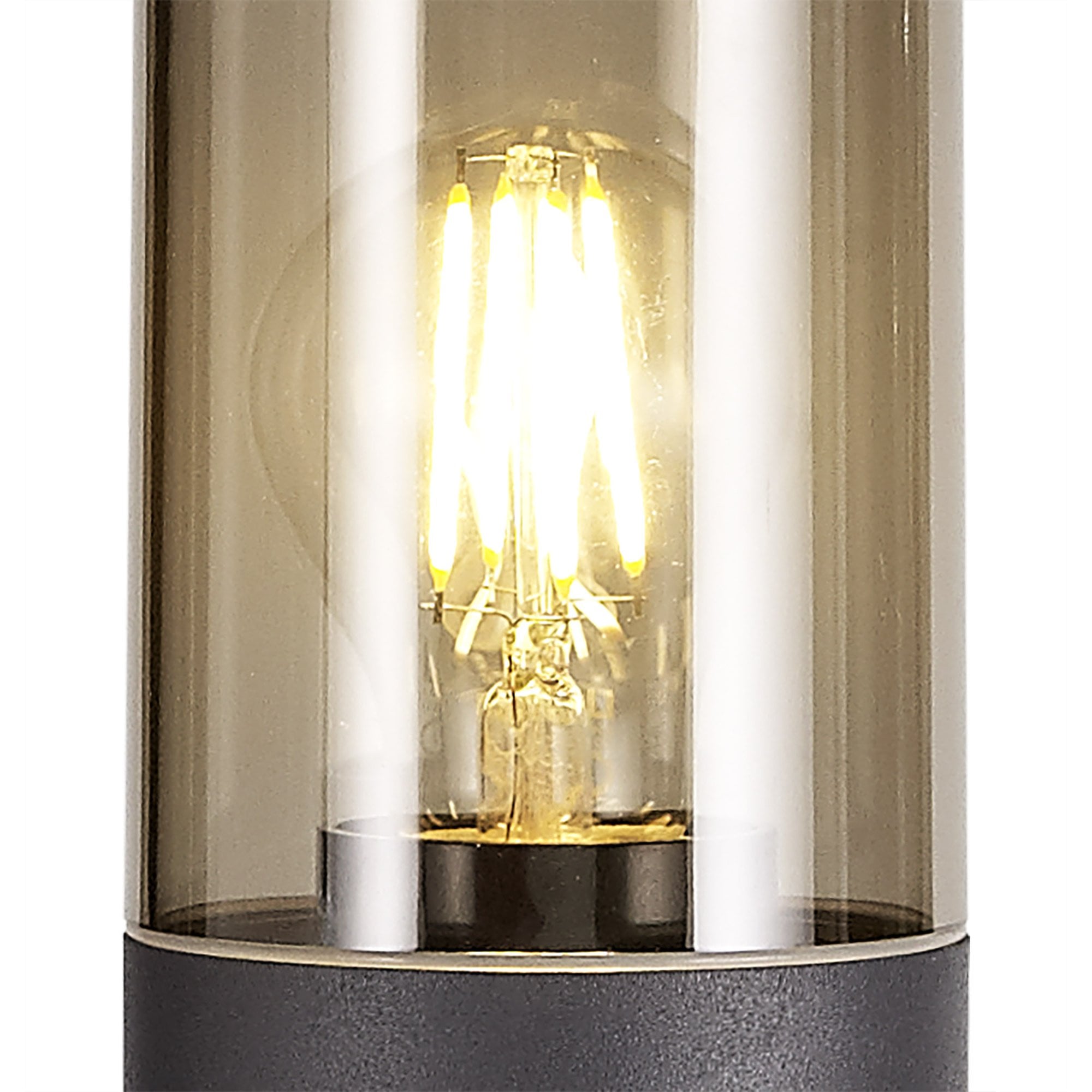 Outdoor Post Light 65cm | Anthracite with Smoked Shade
