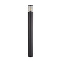 Outdoor post light 90cm in anthracite with clear shade