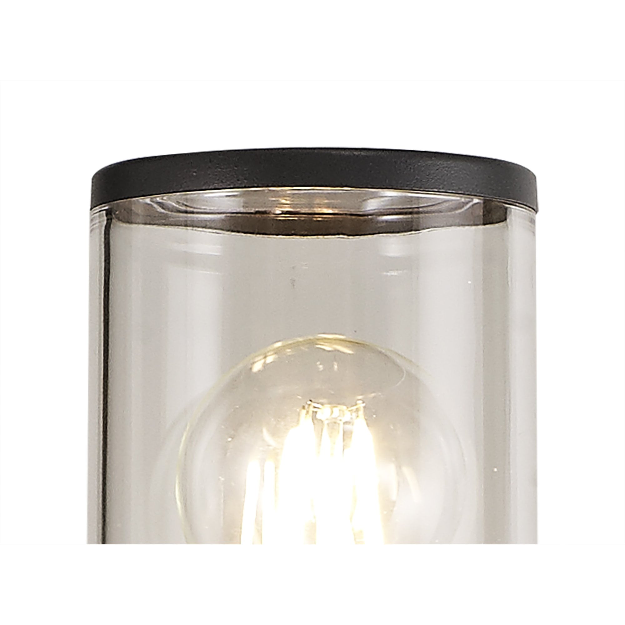 Outdoor Post Light 90cm | Anthracite with Clear Shade