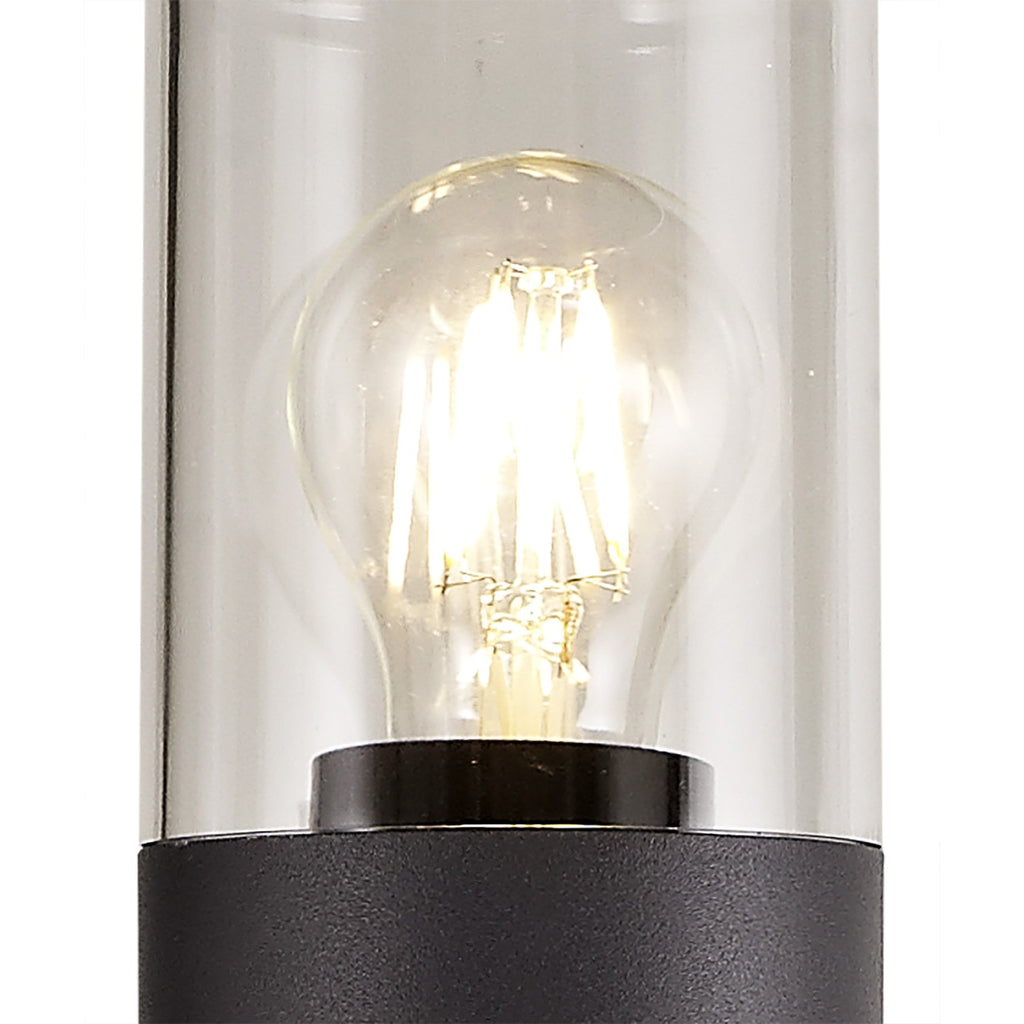 Outdoor Post Light 90cm | Anthracite with Clear Shade