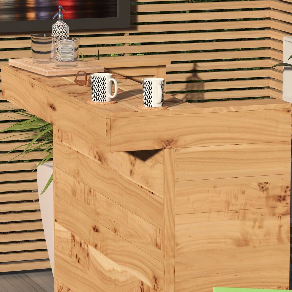 Rustic Wooden Garden Bar