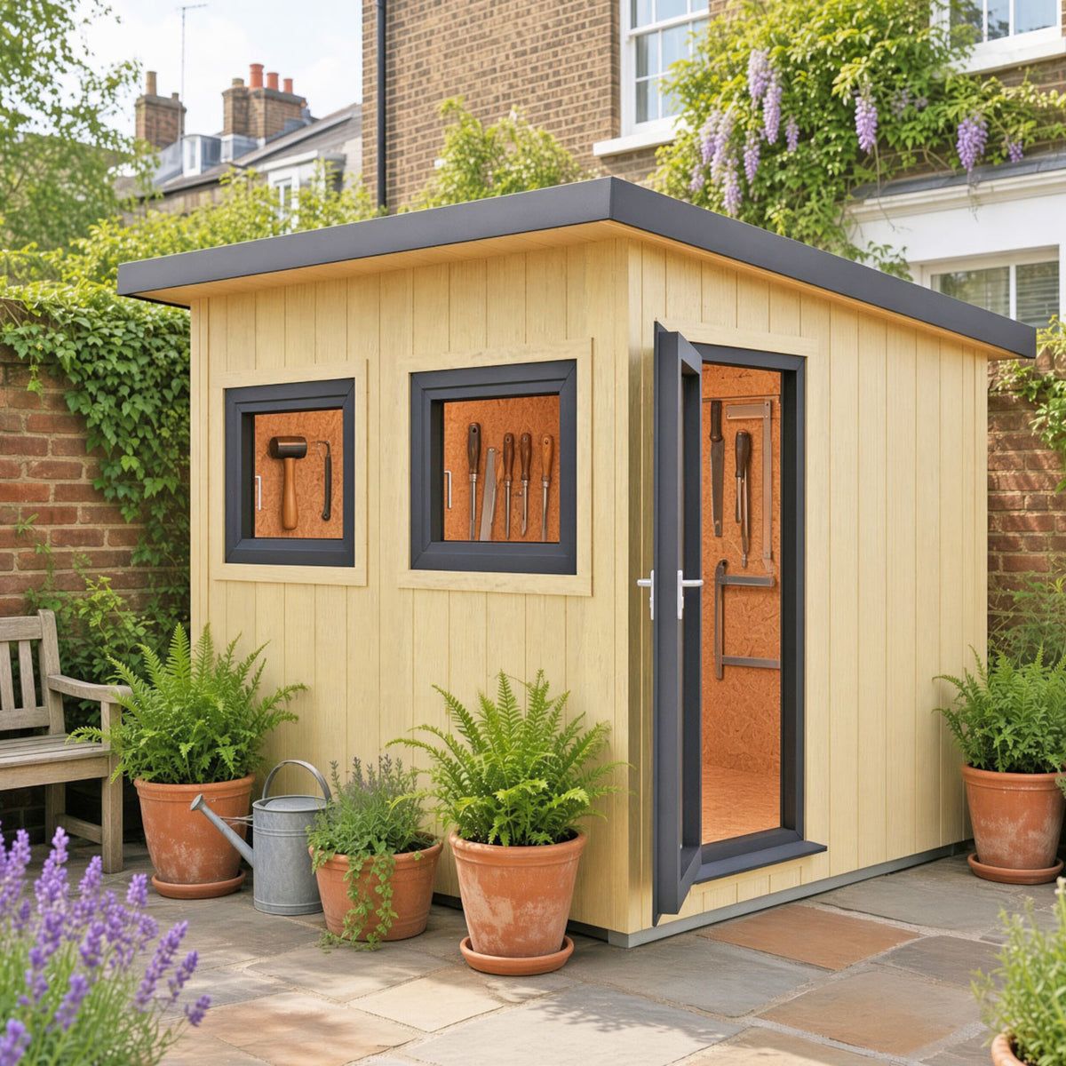 Fortis SIP Workshop Style B | End Door Insulated Garden Workshop