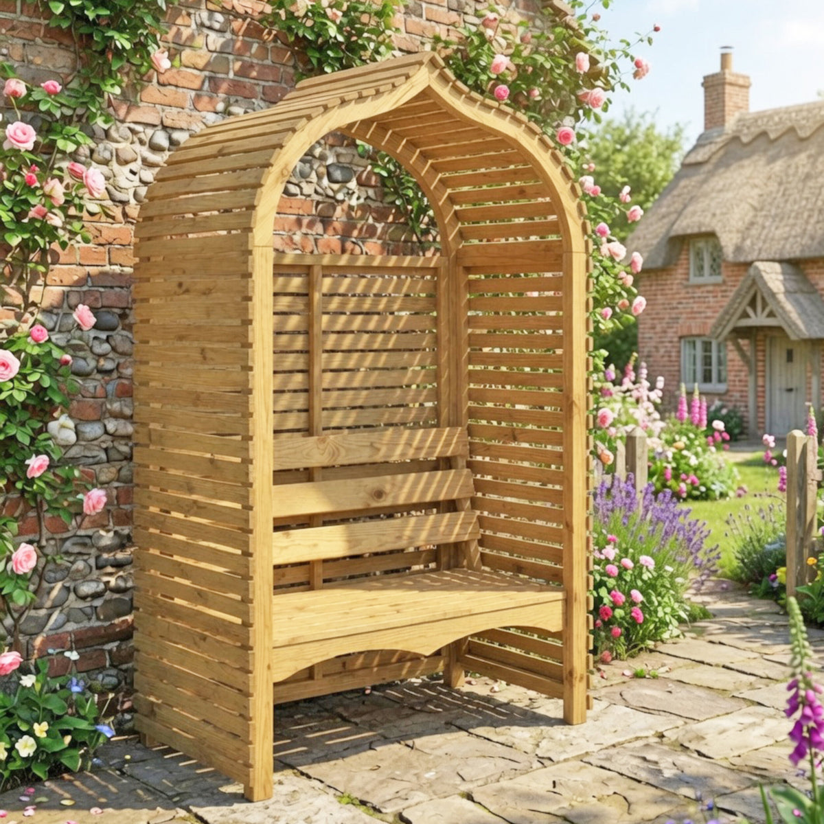 Bejoda Arbour | 4x3 Pressure Treated Timber Garden Arbour