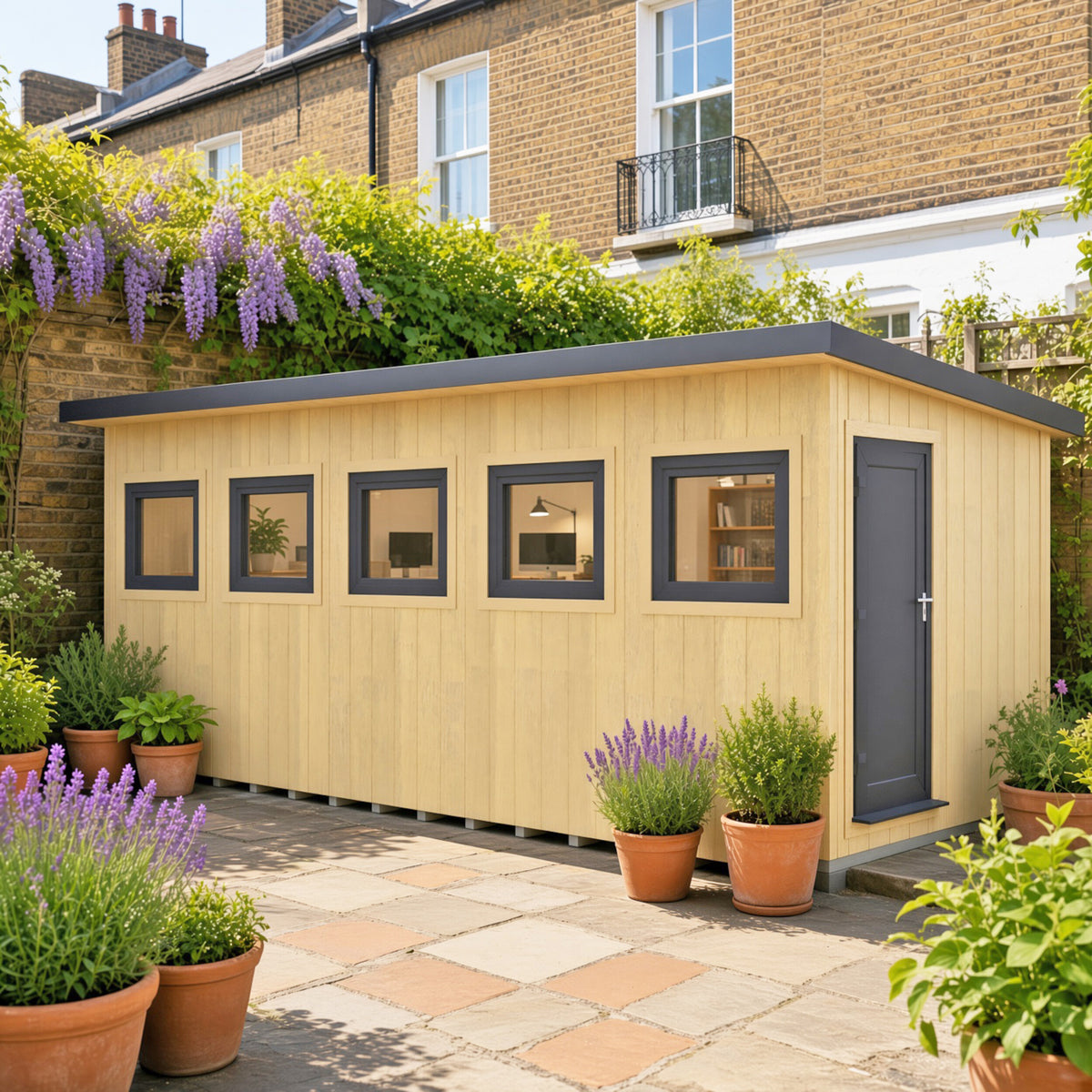 Fortis SIP Workshop Style B | End Door Insulated Garden Workshop