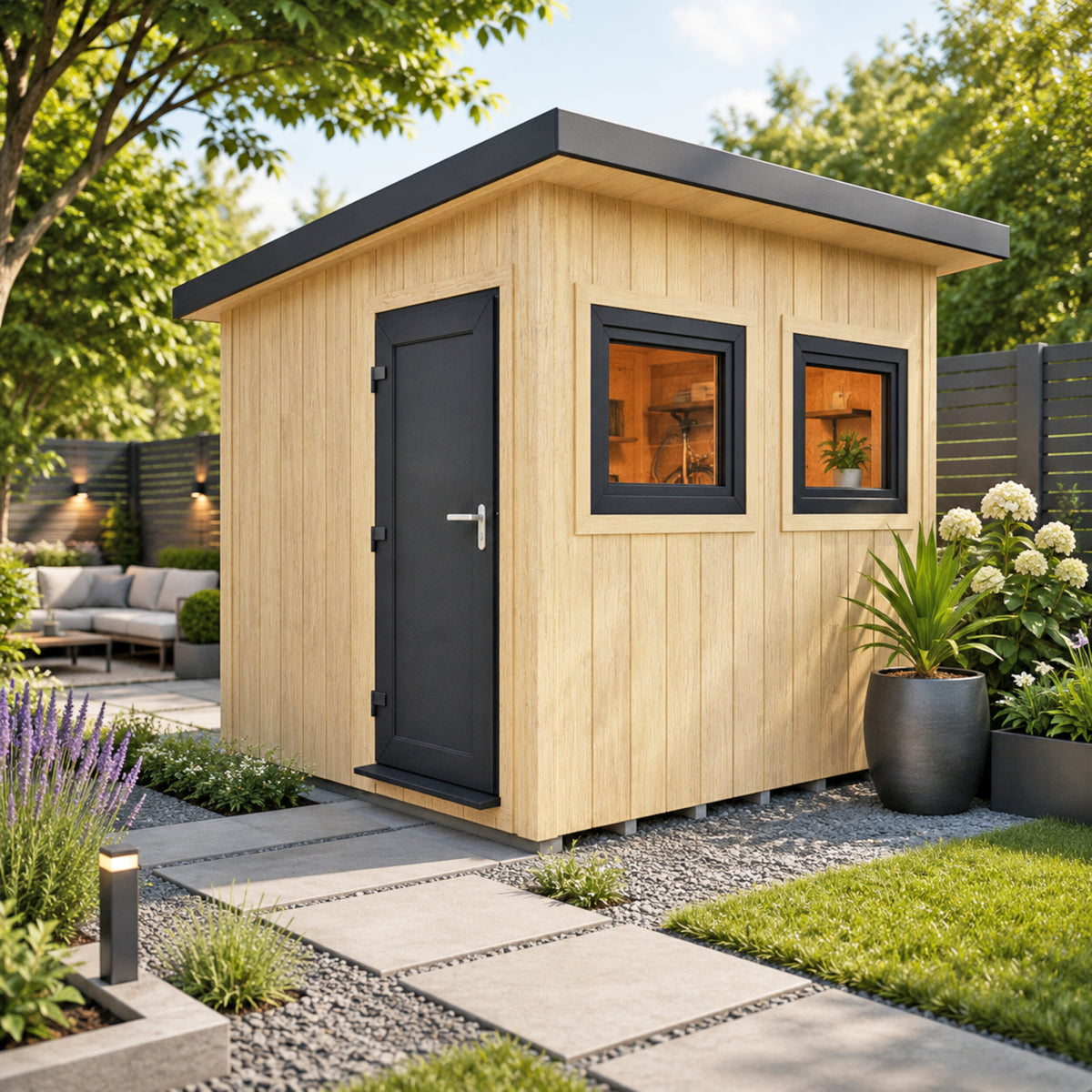 Fortis SIP Workshop Style A | End Door Insulated Garden Workshop