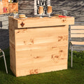 Rustic Wooden Pallet Garden Bar 100cm
