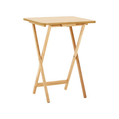 Heva Folding Snack Table | Natural Tropical Hevea Wood Folding Snack Table
