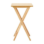 Heva Folding Snack Table | Natural Tropical Hevea Wood Folding Snack Table