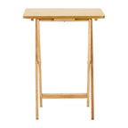 Heva Folding Snack Table | Natural Tropical Hevea Wood Folding Snack Table